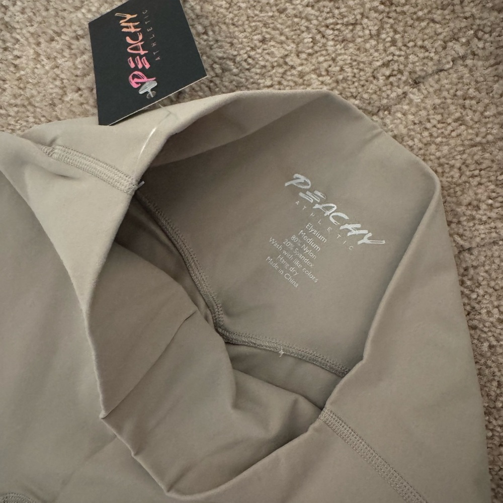 Active High-Waist Leggings - Black, Taupe, Purple - Picture 4 of 5